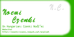 noemi czenki business card